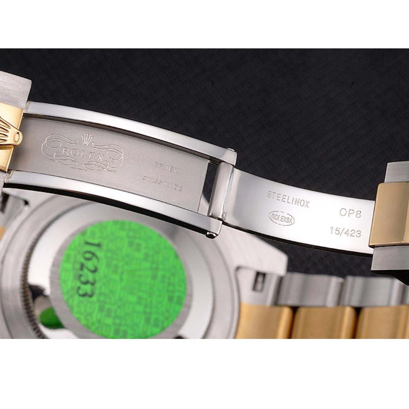 Aaa replica watch Dial Swiss Champagne Diamond 1454095 Rolex Bracelet Gold Lady-Datejust Bezel 0711